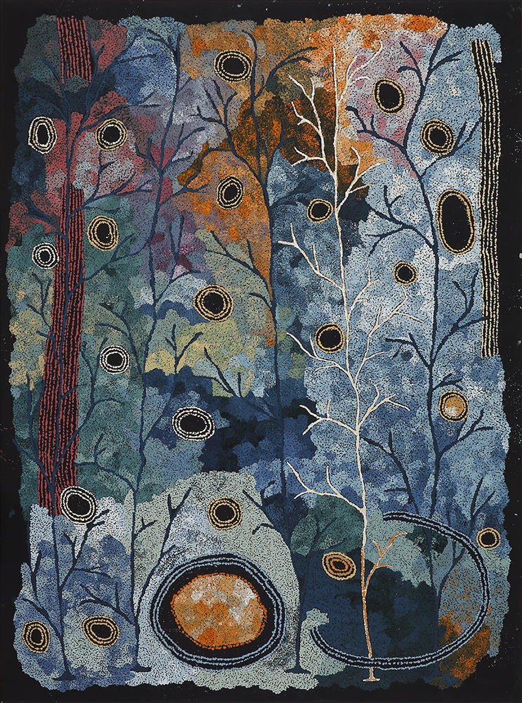 Punu tjuta (Many trees) - Painting - Betty Mula