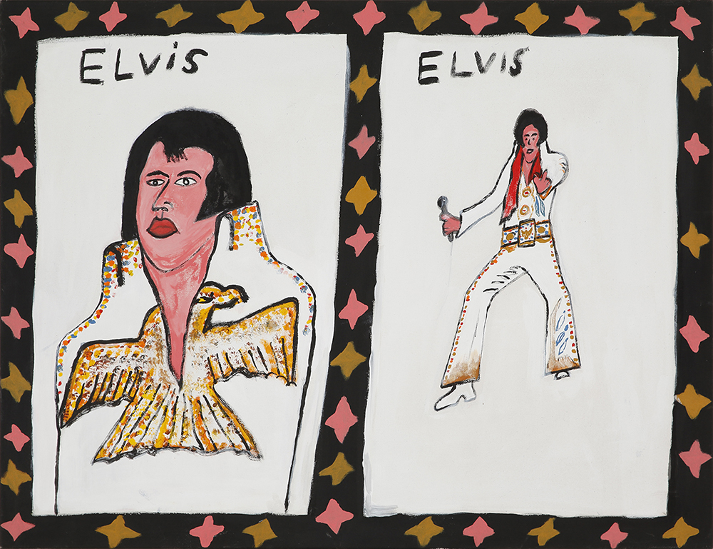 Elvis, Elvis - Painting - Rocky William Porter