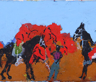 Two Stockman Out Bush - Painting - Lance James