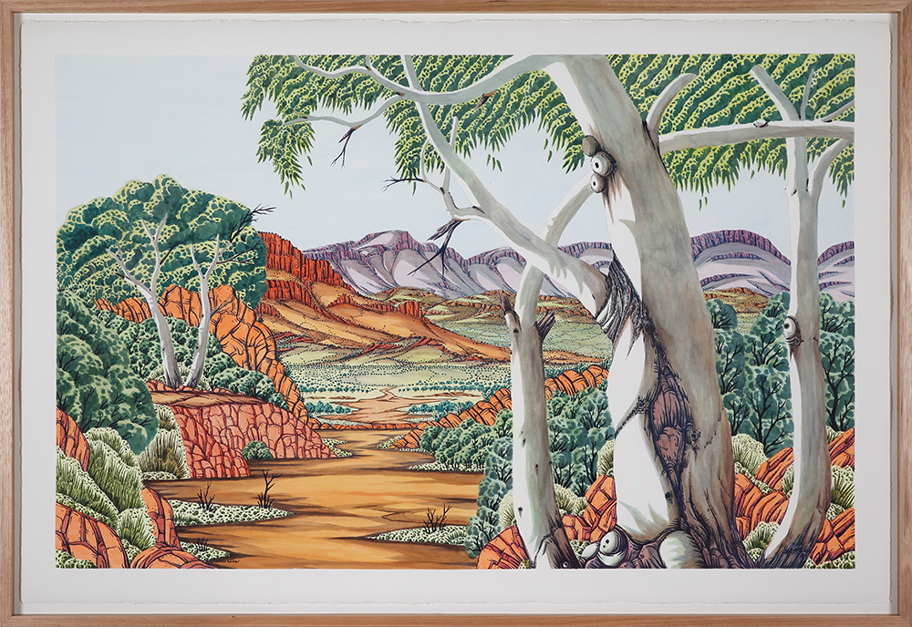 Petermann Ranges (Kaltukatjara/Docker River side), NT - Painting - Elton Wirri