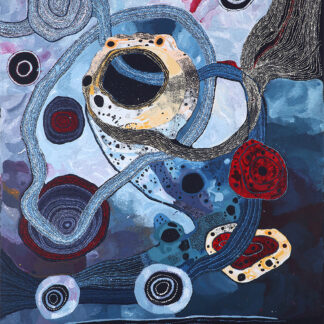 Walytja - Family Collaborative - Painting - Betty Campbell, Pauline Wangin , Emma Singer