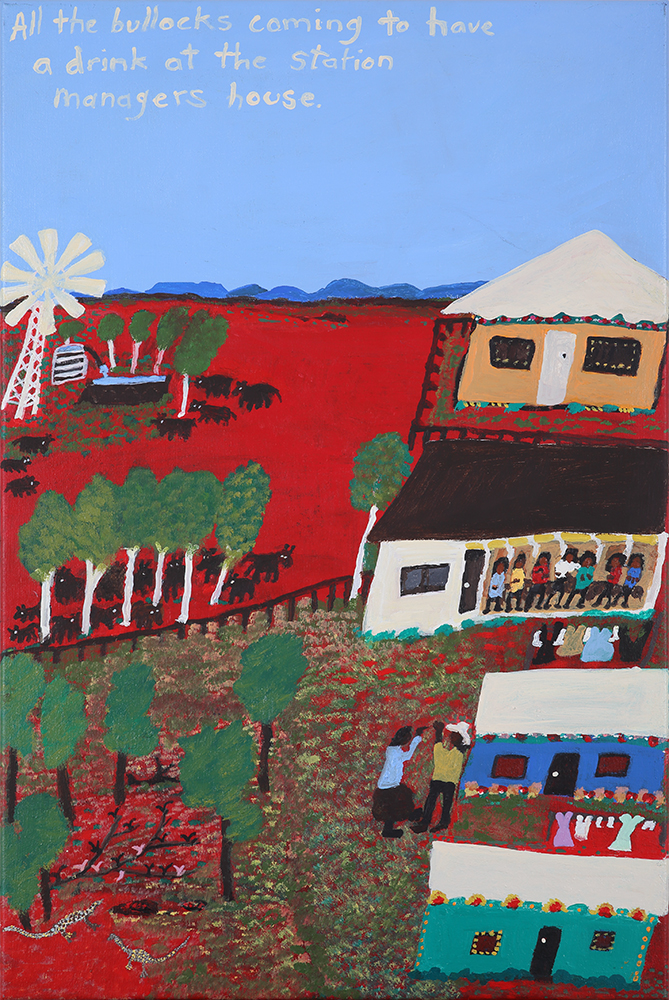 Station Manager's house, Angas Downs - Painting - Nyinta Donald