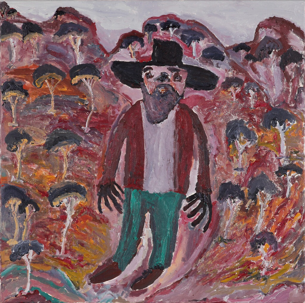 Stockman days - Painting - Adrian Jangala Robertson