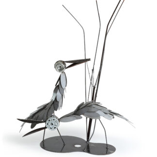 Curlews in scrub #2 - Sculpture - E R