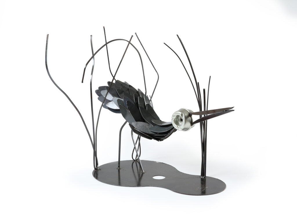 Curlews in scrub #3 - Sculpture - E R
