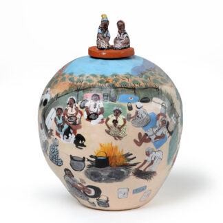 Karnta and wumpia (Cold and hot) - Sculpture - Judith Pungarta Inkamala