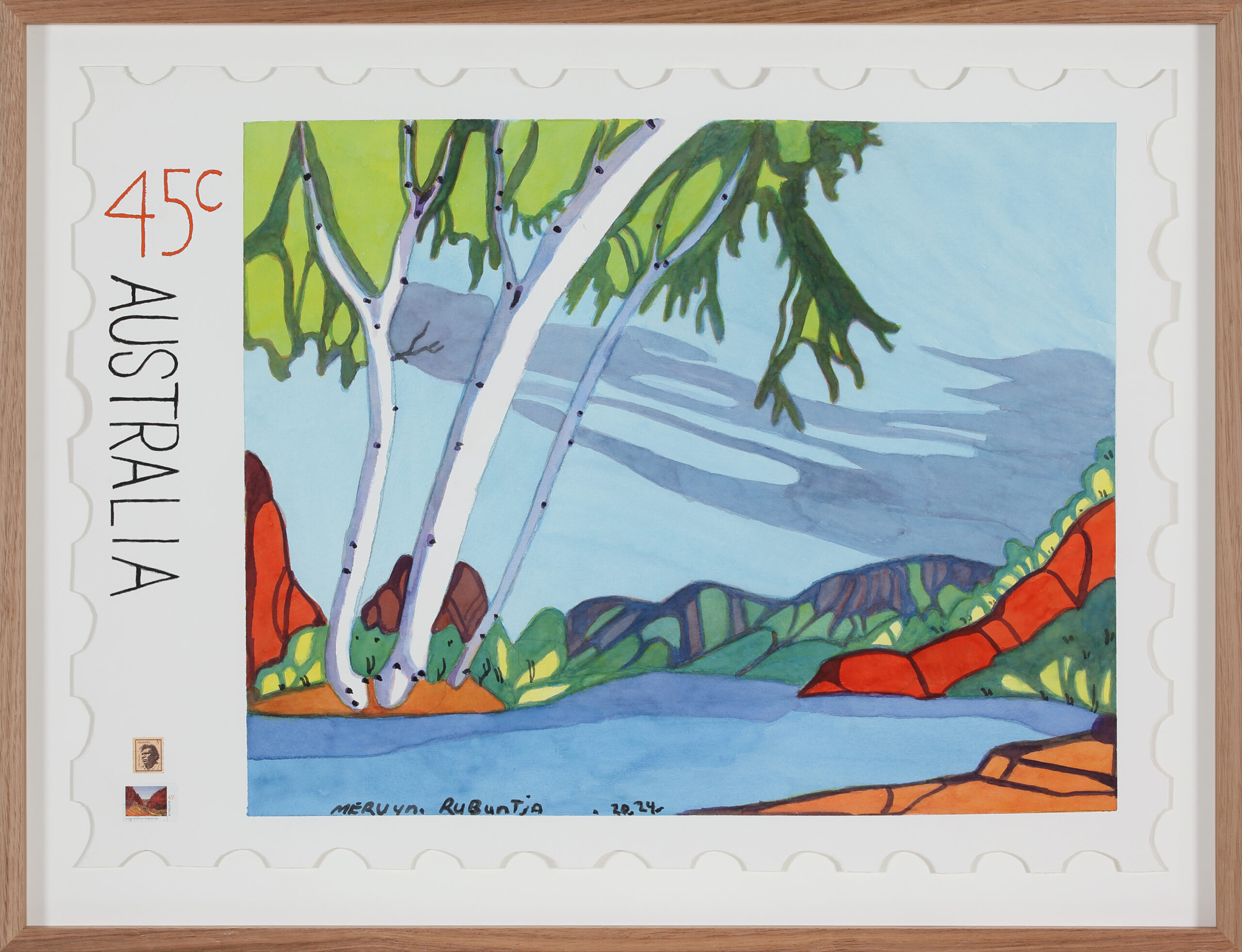 Tjoritja (West MacDonnell Ranges), NT - Painting - Mervyn Rubuntja