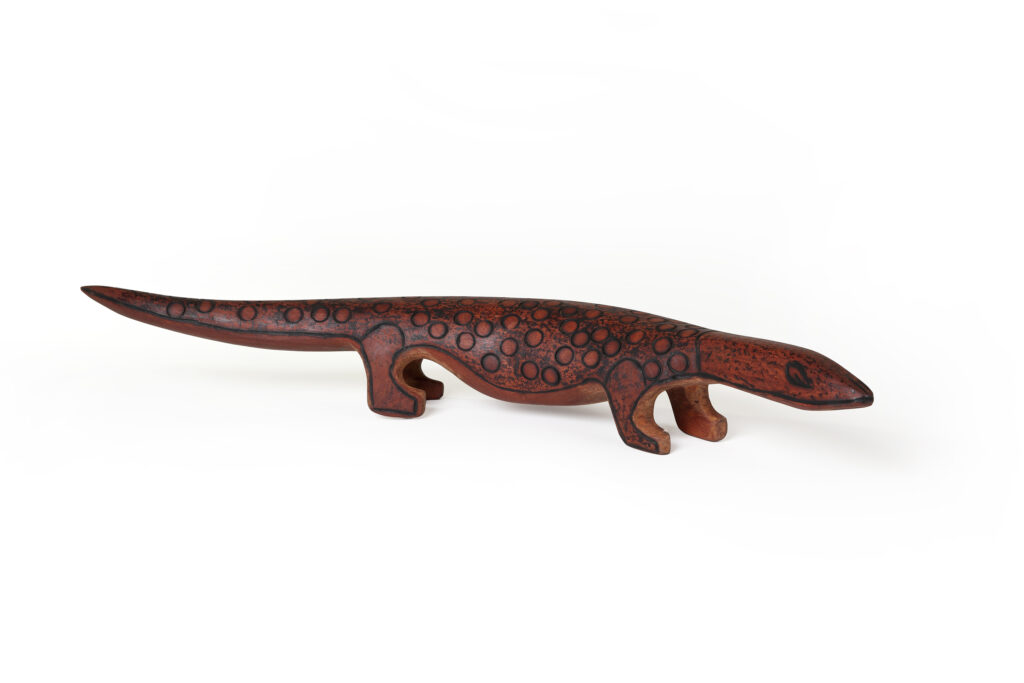 Ngintaka (perentie lizard) - Sculpture - Lorraine Fraser