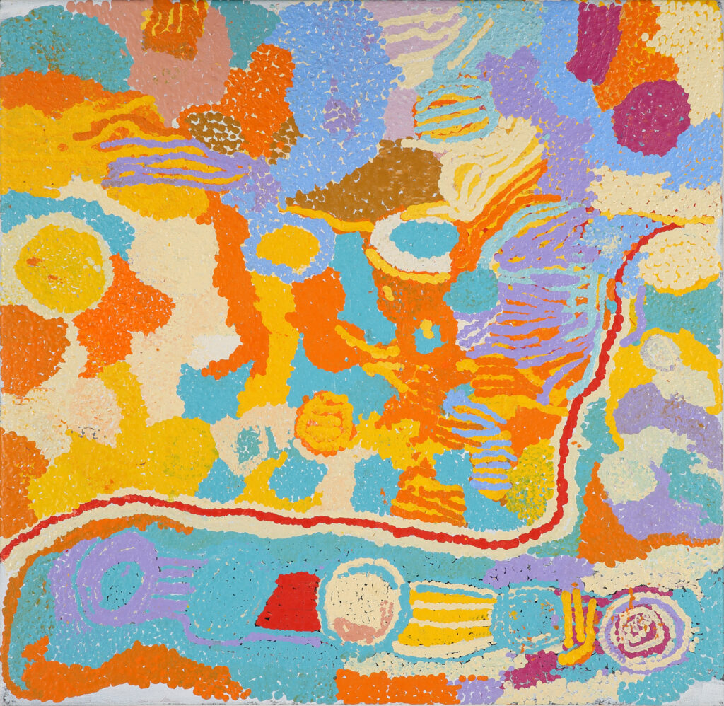 Wantili (Warntili, Canning Stock Route Well 25) - Painting - Ngamaru Bidu