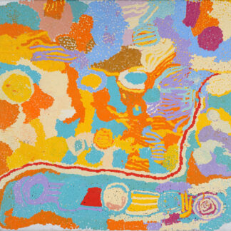 Wantili (Warntili, Canning Stock Route Well 25) - Painting - Ngamaru Bidu