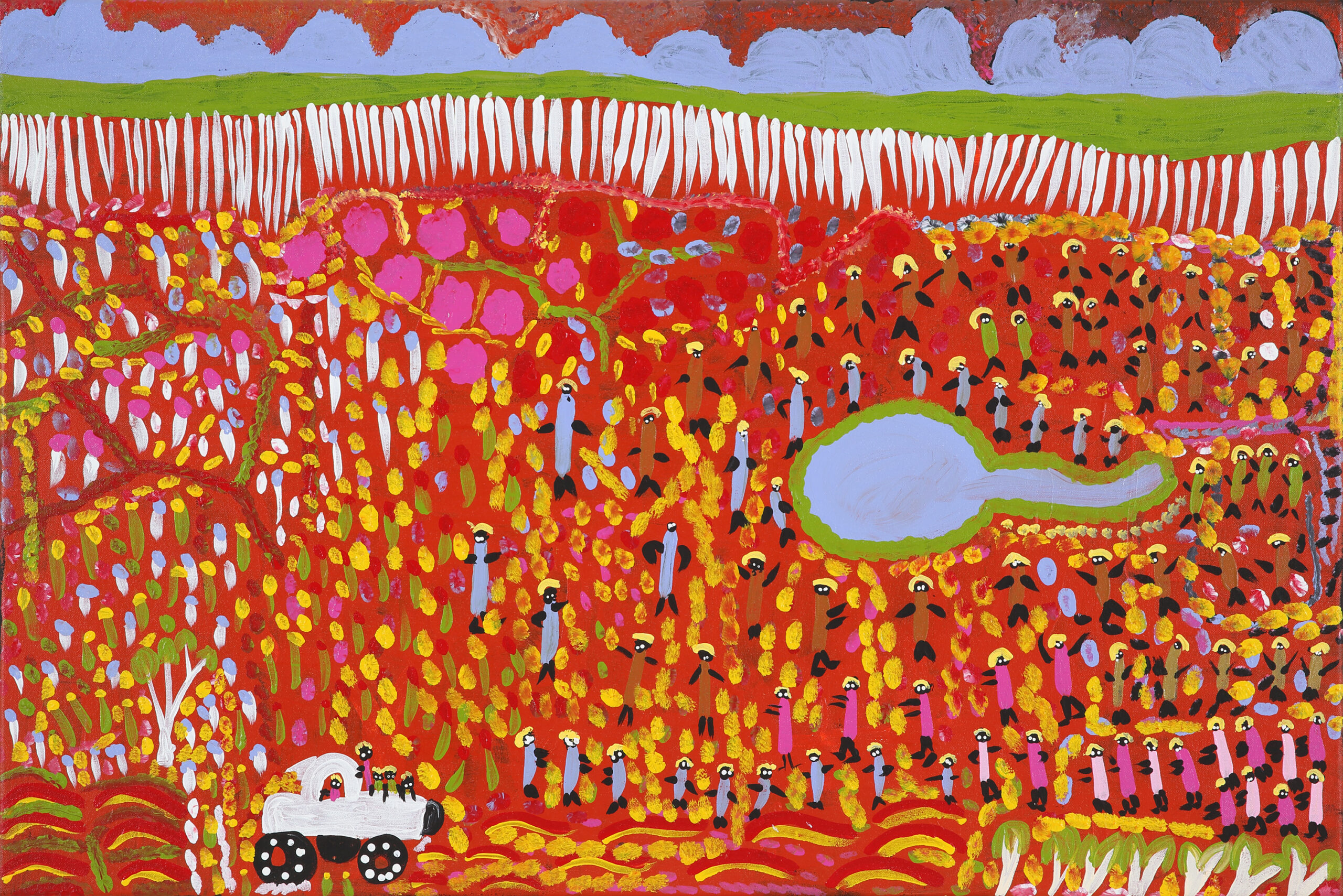 Bush trip to my homelands - Painting - Inawantji Jennifer Forbes
