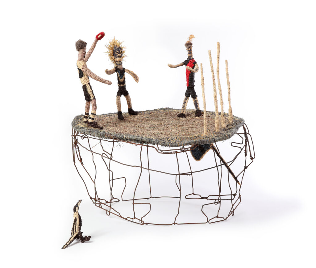 Tjapu-tjapu inkama! (Play ball!) - Sculpture - Imuna Kenta , Noreen Heffernan, Imiyari (Yilpi) Adamson , Yuminia Kenta  , Jacinta Heffernan , Carolyn Kenta , Daisybell Kulyuru , Priscilla Adamson , Tjulyata Kulyuru