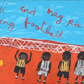 Hawks and Magpies - Painting - Sally M Nangala Mulda