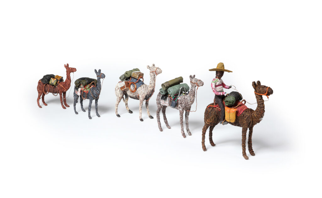 Camel train - Painting - Johnny Young Perrule