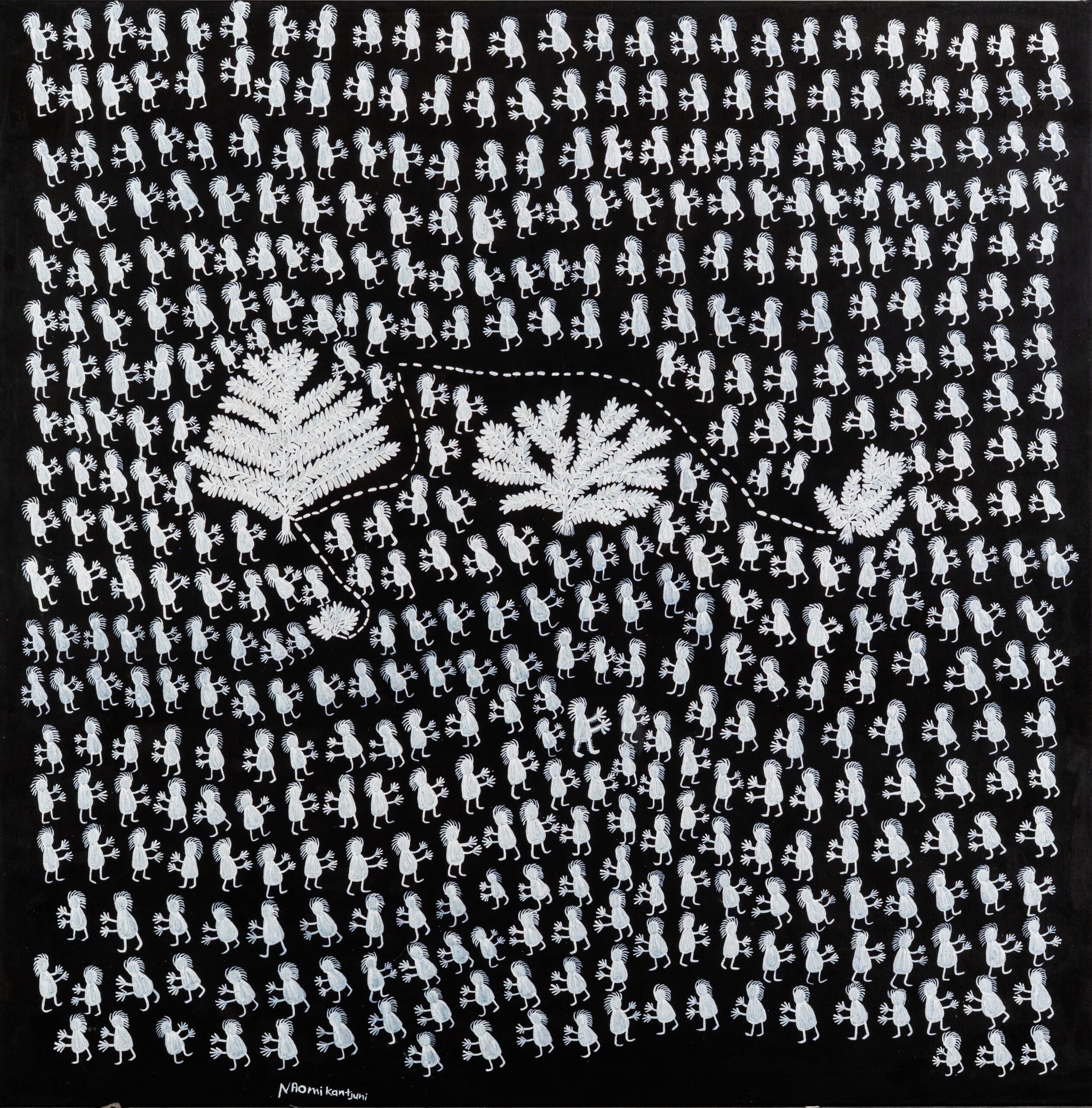 Minyma mamu - Painting - Naomi Kantjuriny