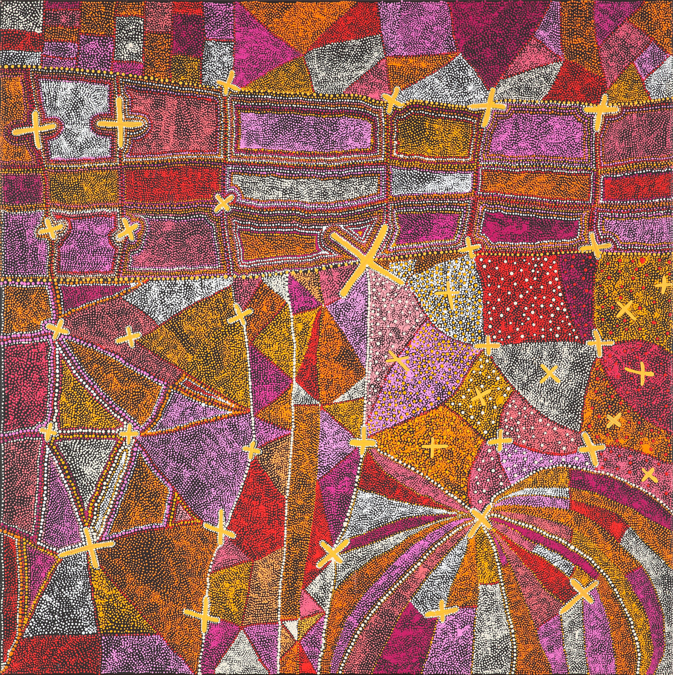 Ngatijirri (Budgerigar) Jukurrpa - Painting - Kershini Napaljarri Collins